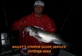 Striper fishing guide service
